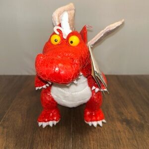 Aurora Red Dragon Room On The Broom Plush Stuffed Toy 8 Inch Long New With Tags